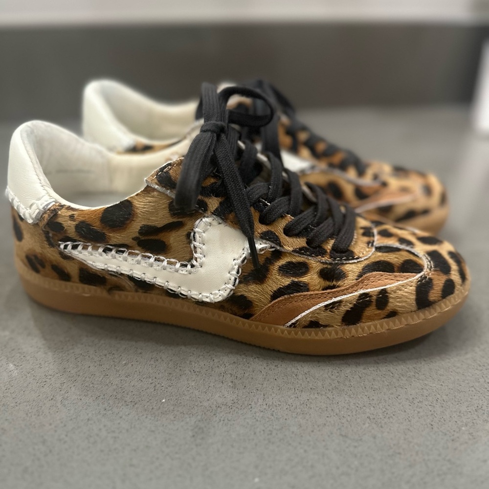 Dolce Vita Leopard Notice Stitch Sneakers